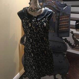 Betsey Johnson Black Lace dress,Peter Pan Collar